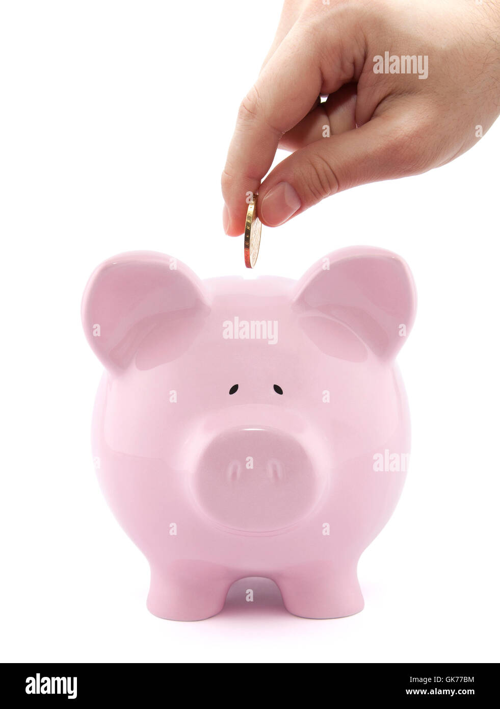 I prestiti bancari istituzione mano Foto Stock