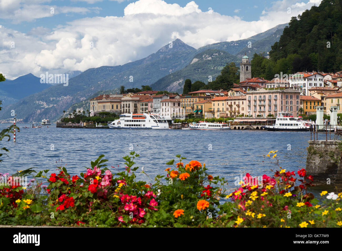 Belaggio sul lago di Como, Italia settentrionale Foto Stock