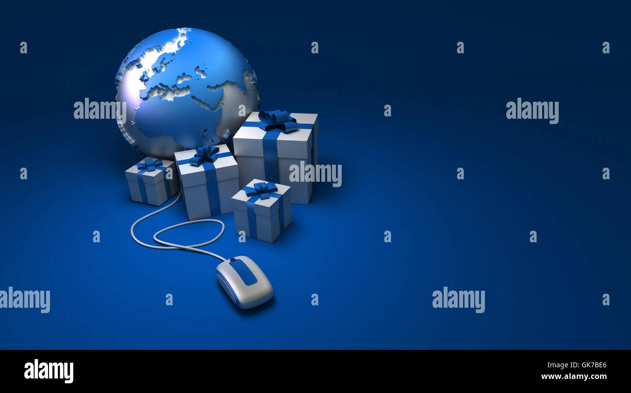 Blue ordine attuale Foto Stock