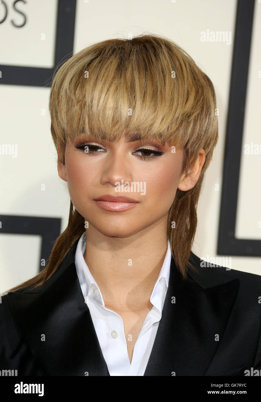 58Th Annual Grammy Awards - Gli arrivi con: Zendaya dove: Los Angeles, California, Stati Uniti quando: 14 Feb 2016 Foto Stock