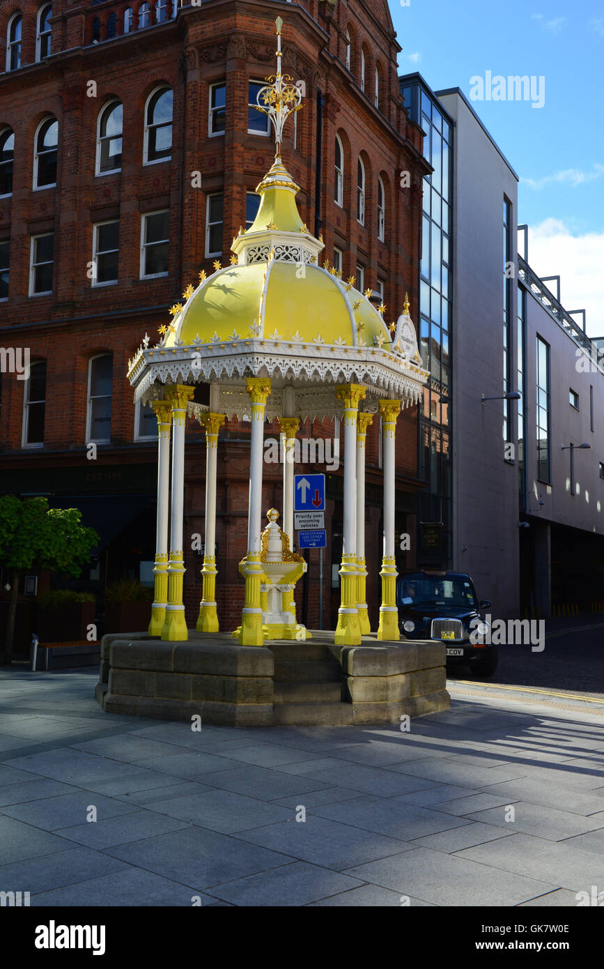 Memoriale a Sir otto Jaffe, il primo Lord Mayor Ebreo di Belfast Foto Stock