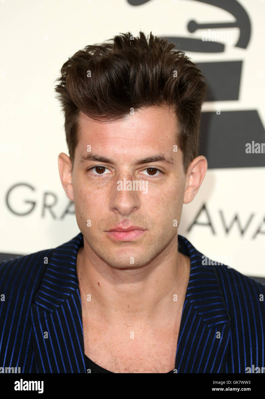 58Th Annual Grammy Awards - Gli arrivi con: Mark Ronson dove: Los Angeles, California, Stati Uniti quando: 14 Feb 2016 Foto Stock