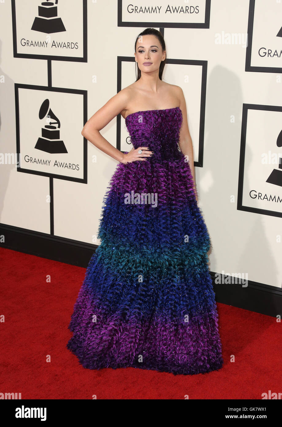 58Th Annual Grammy Awards - Gli arrivi con: Kasey Musgraves dove: Los Angeles, California, Stati Uniti quando: 14 Feb 2016 Foto Stock