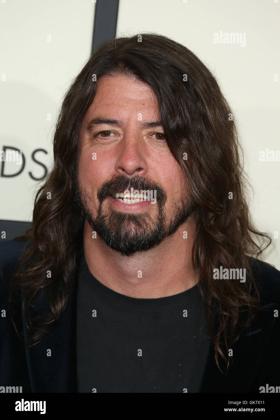 58Th Annual Grammy Awards - Gli arrivi con: Dave Grohl dove: Los Angeles, California, Stati Uniti quando: 14 Feb 2016 Foto Stock
