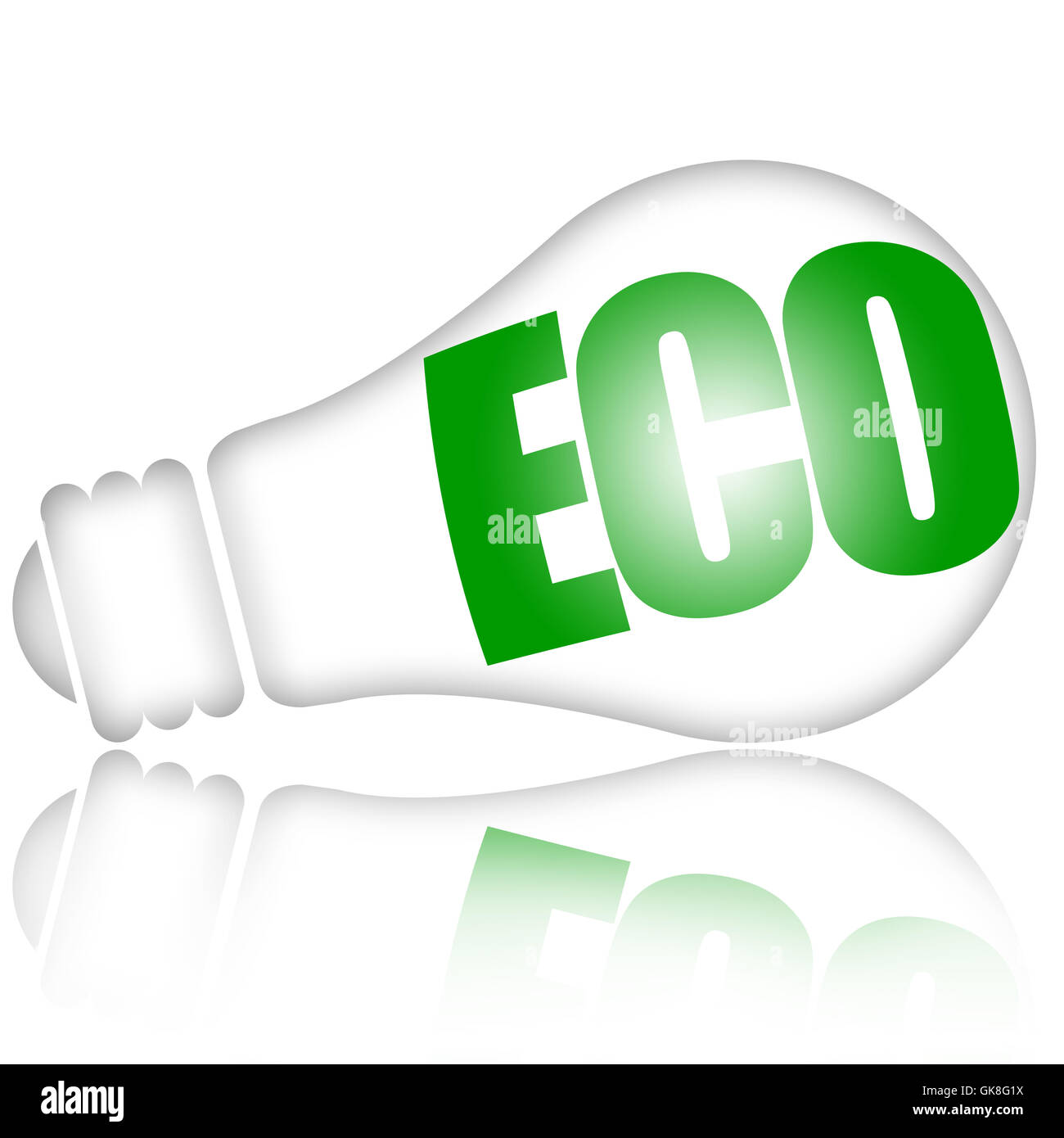 Risparmio energetico lampada eco Foto Stock