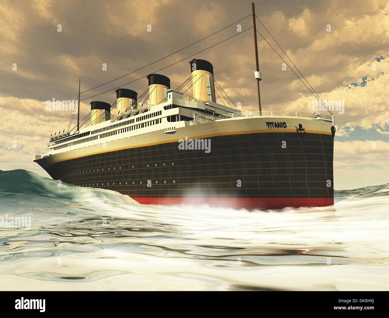 TITANIC ocean liner Foto Stock