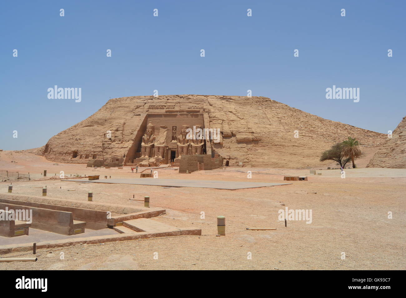 Ambu Simbel Foto Stock