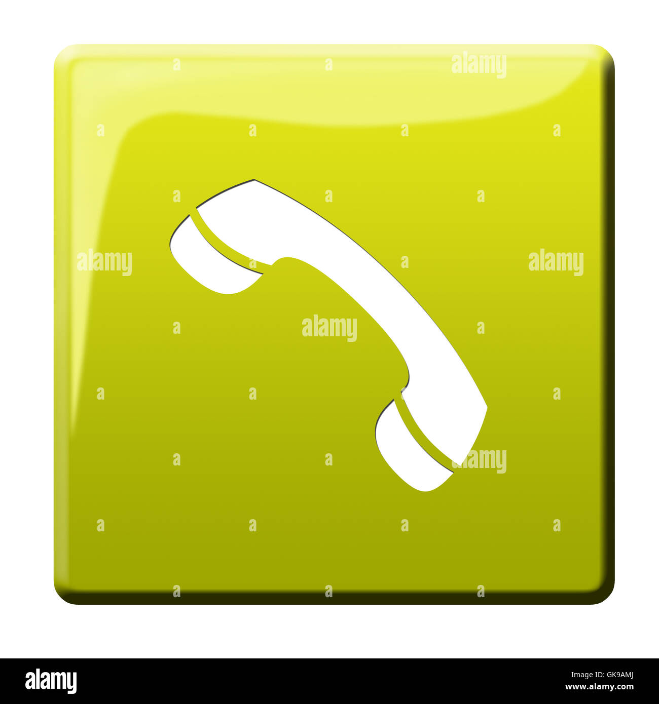 Telefono simbolico del telefono Foto Stock