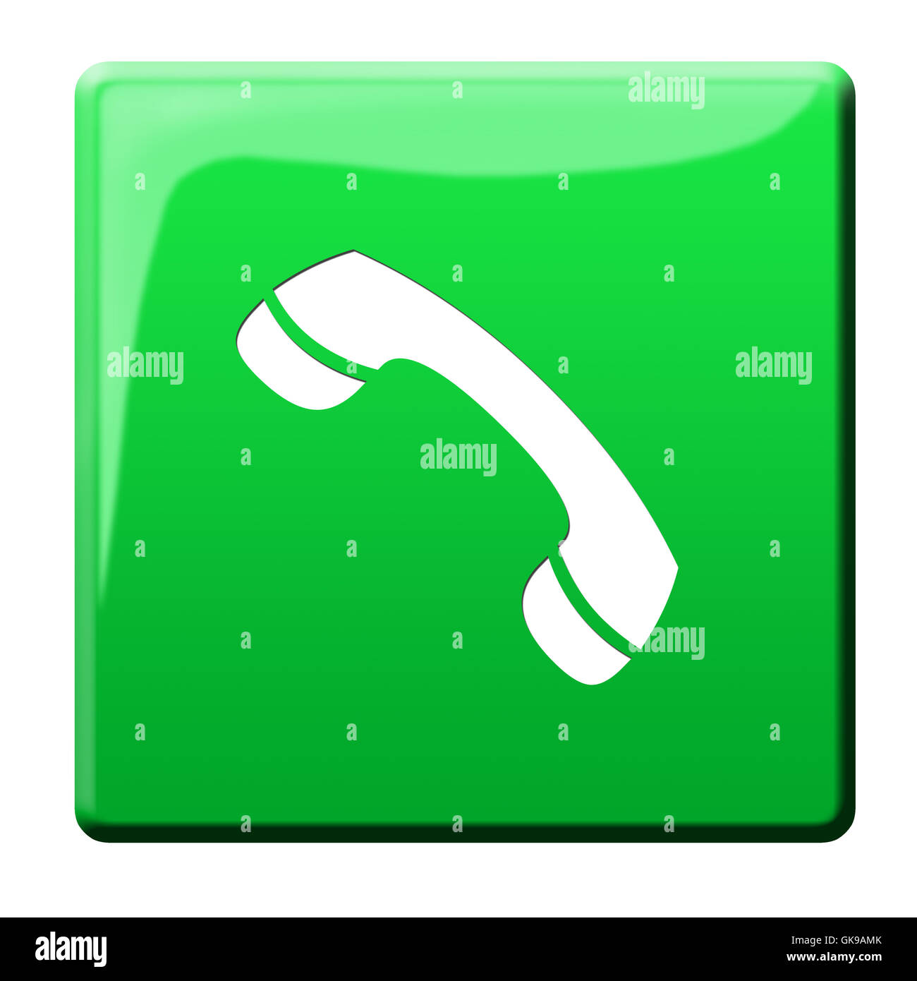 Telefono simbolico del telefono Foto Stock