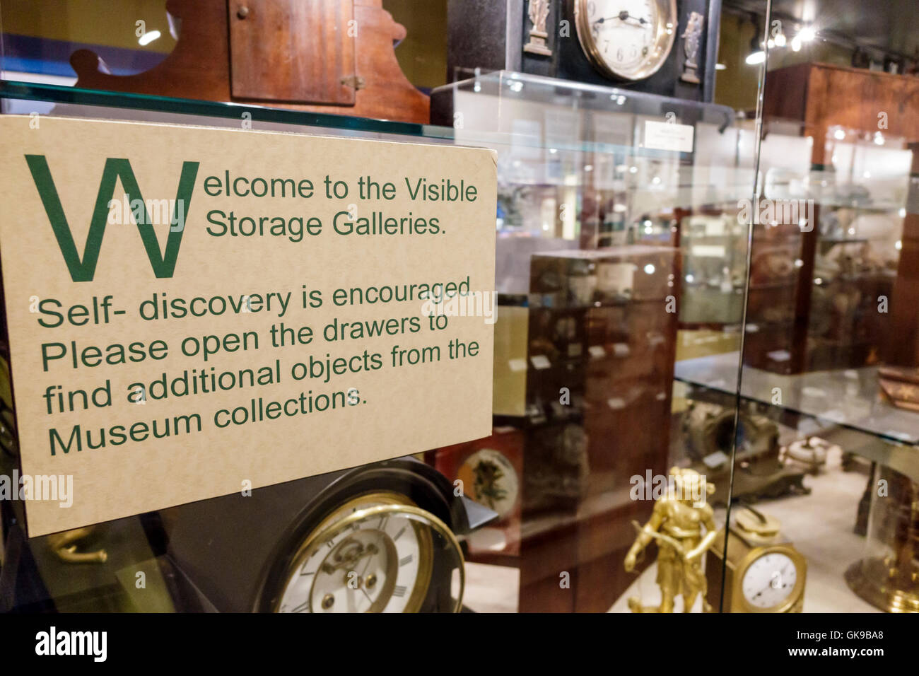 Florida Gulf Coast,Bradenton,South Florida Museum,storia naturale,patrimonio culturale,mostra collezione mostra mostra mostra mostra mostra mostra interpretativa,stoccaggio visibile Foto Stock