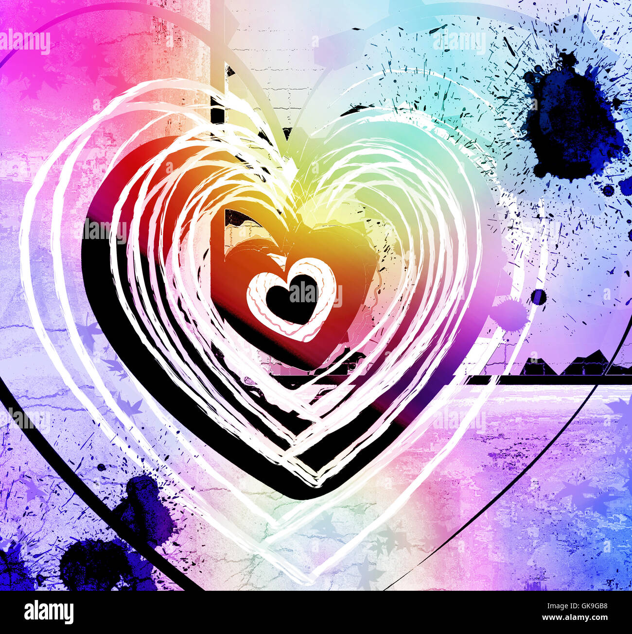 Scheda grafica abstract Foto Stock