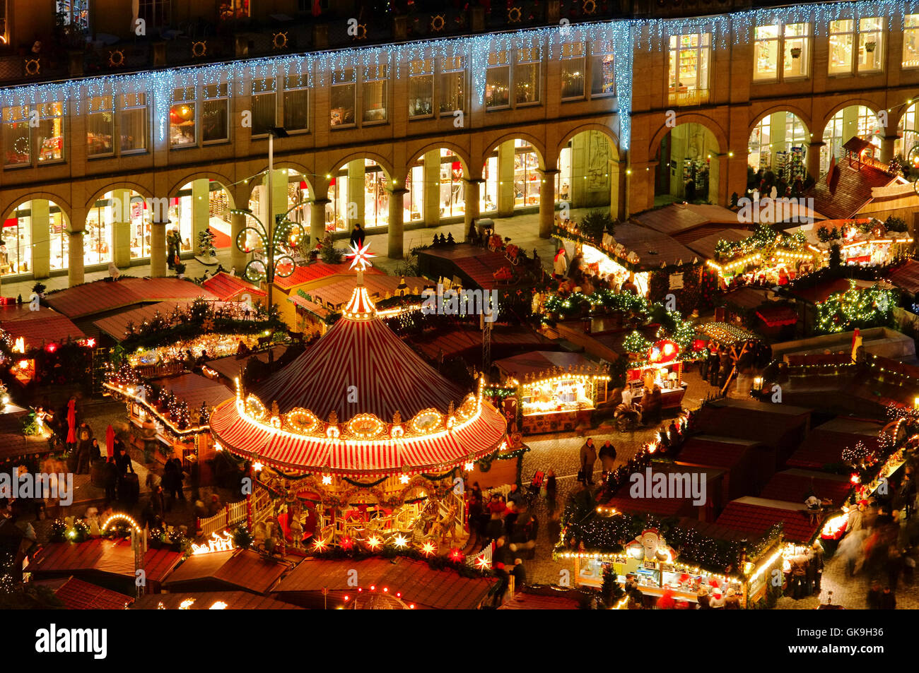 Dresda mercatino di natale - Dresda mercatino di Natale 22 Foto Stock