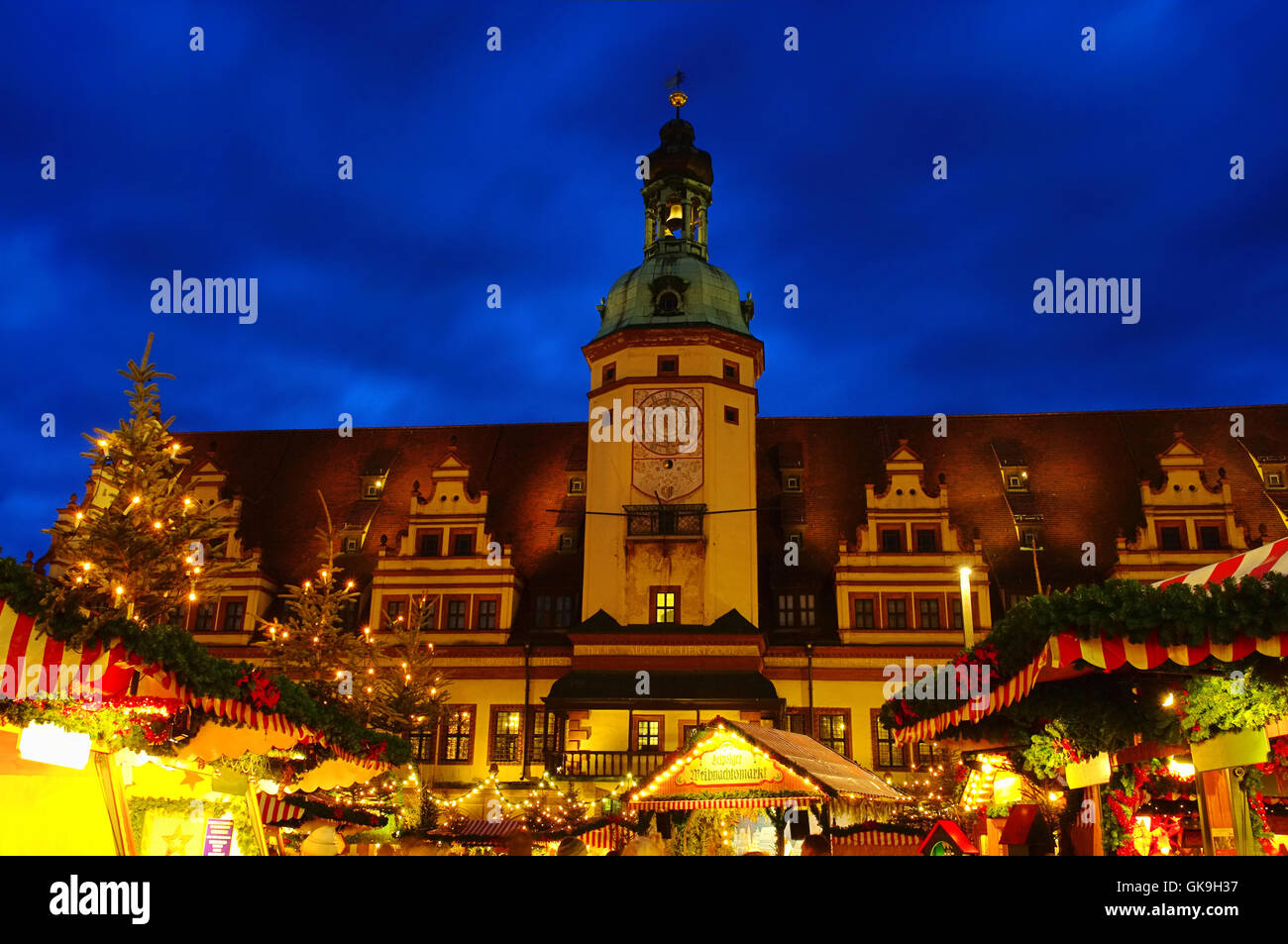 Leipzig mercatino di natale - Leipzig mercatino di Natale 03 Foto Stock