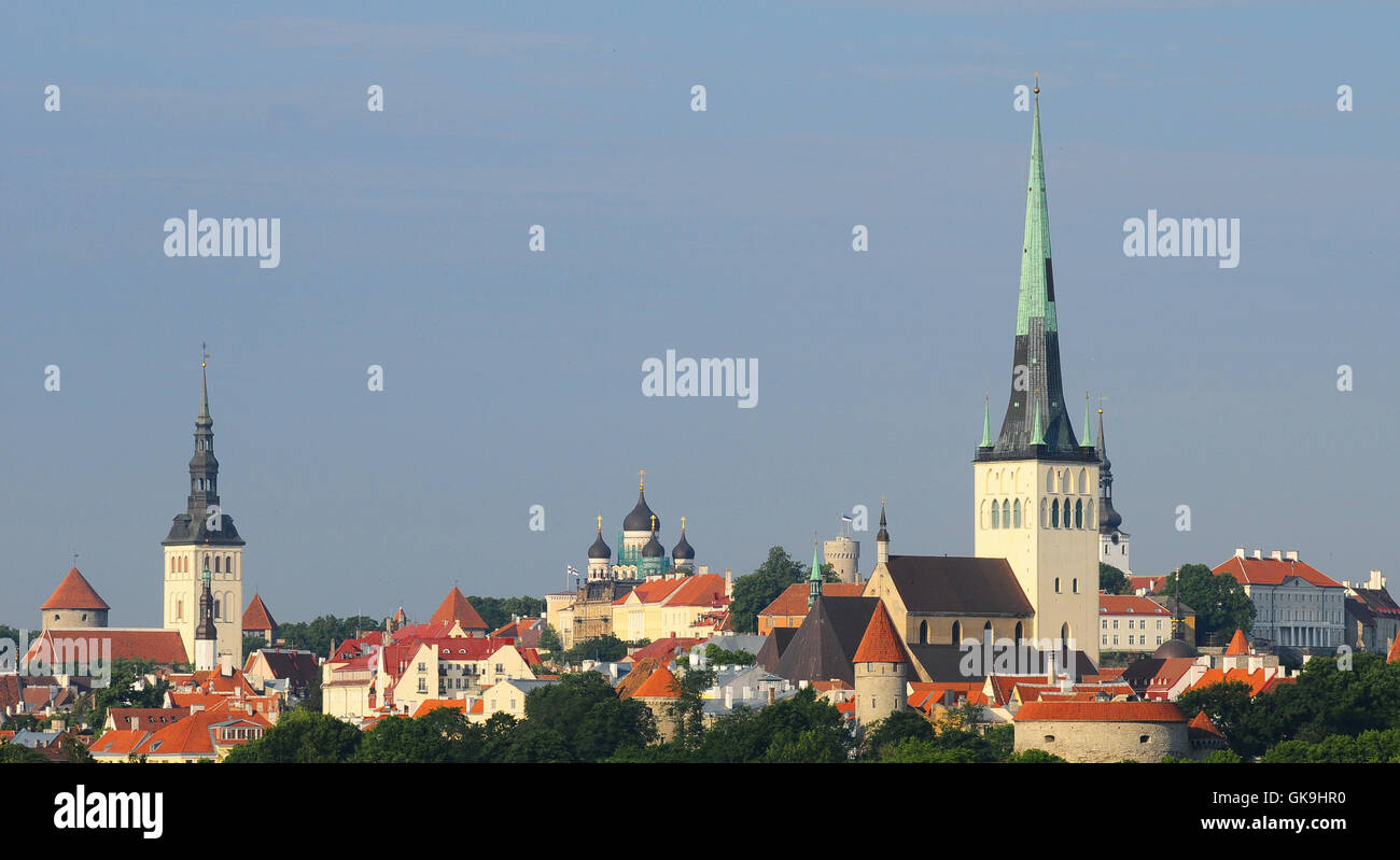 Panorama Tallinn Foto Stock