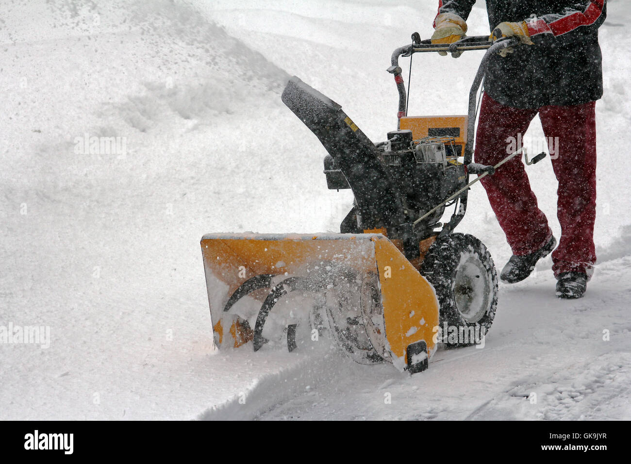 Voti in Algovia inverno - un ventilatore di neve Foto Stock