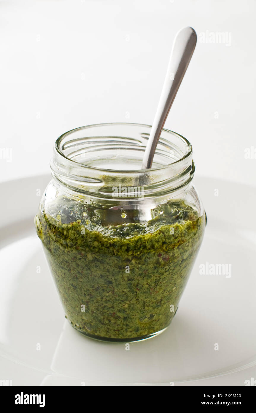 piatto di cibo di salsa Foto Stock