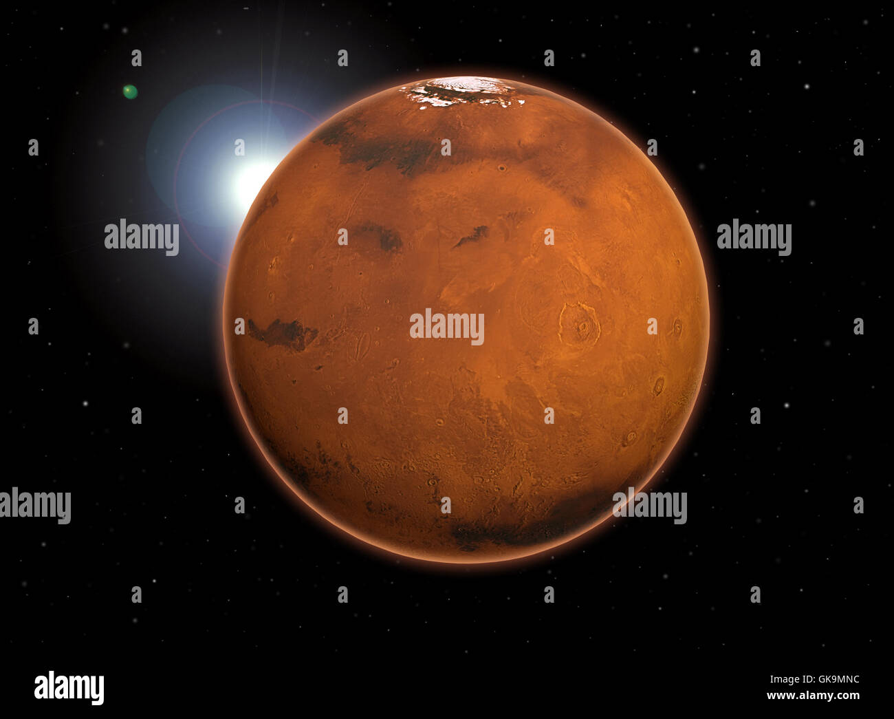 pianeta Marte Foto Stock
