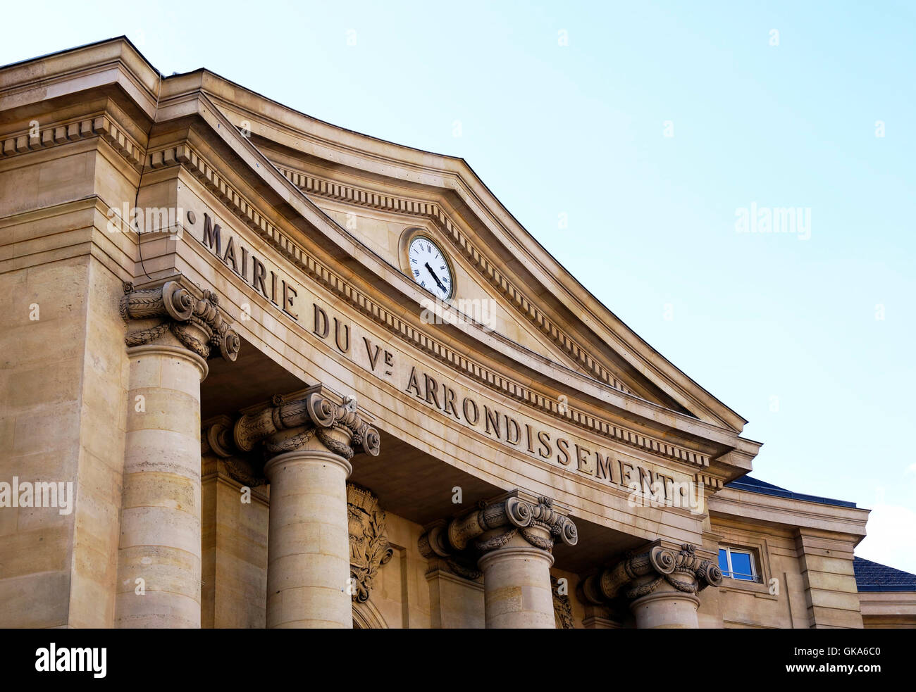 Il municipio del quinto arrondissement di Parigi, Francia Foto Stock