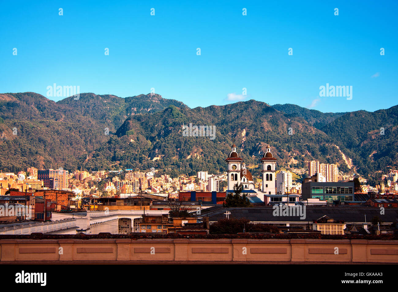 Lo skyline di capitale della Colombia Foto Stock