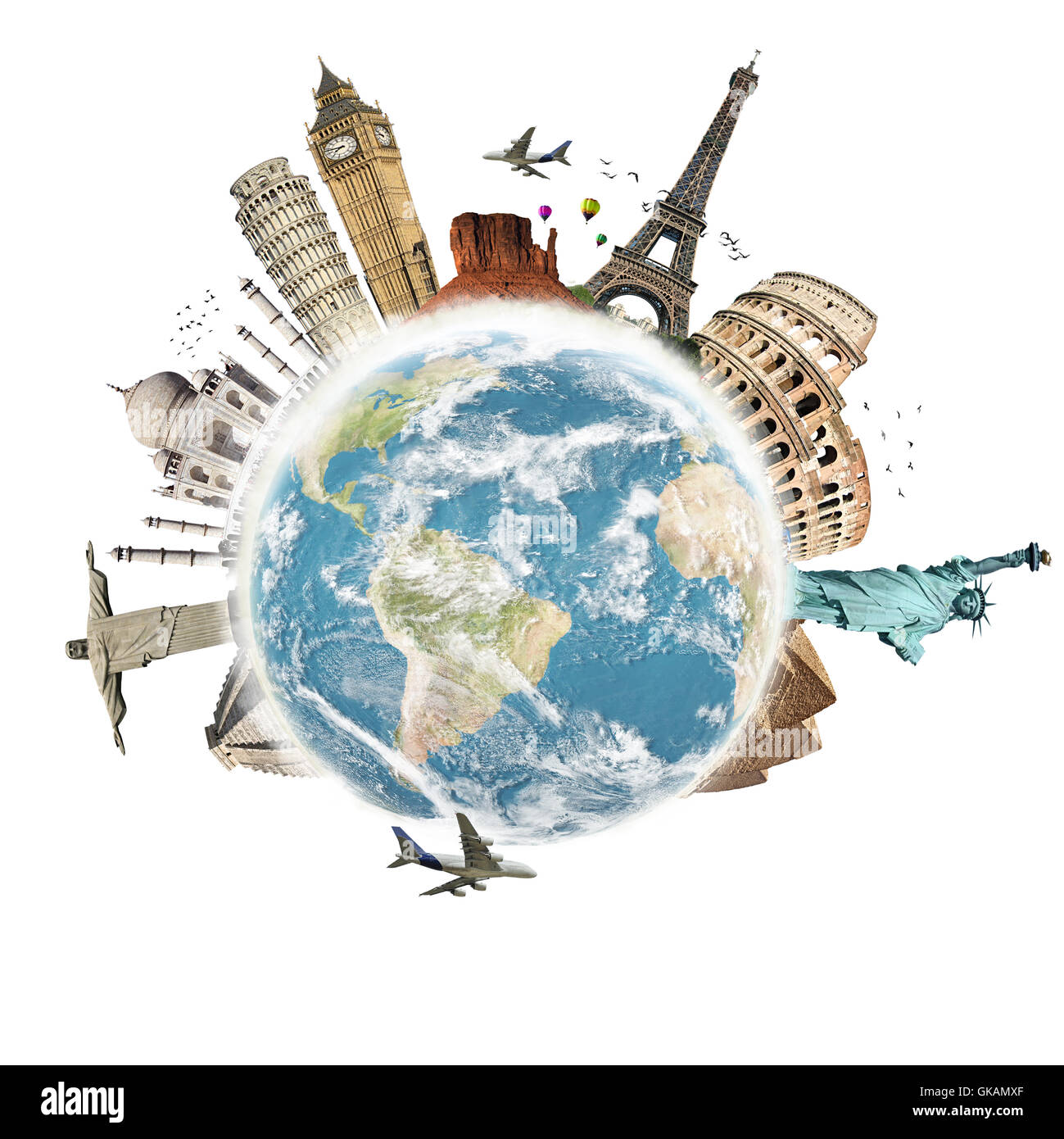 Monumento di viaggio modello Foto Stock