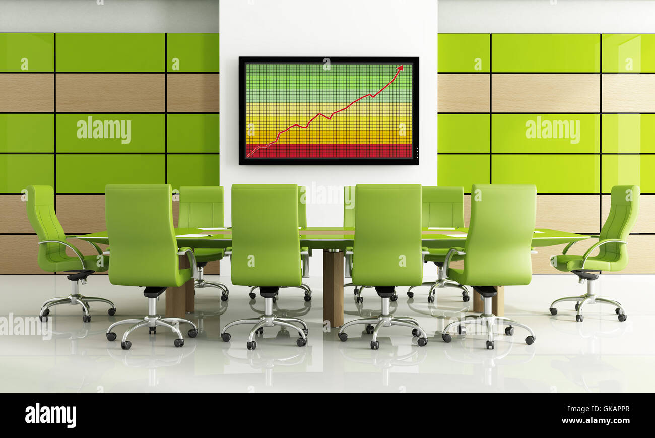 Mobili per ufficio stanza Foto Stock
