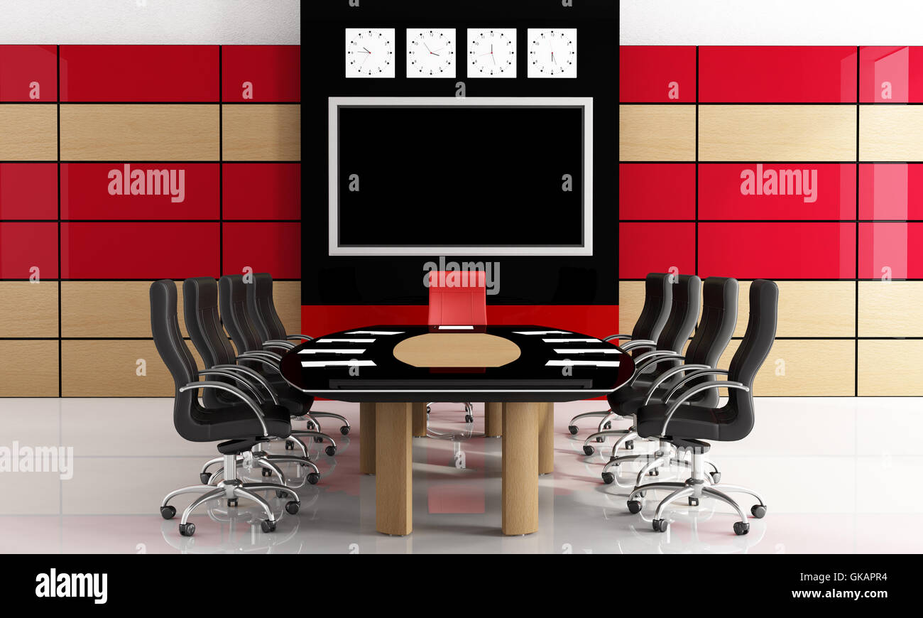 Mobili per ufficio stanza Foto Stock