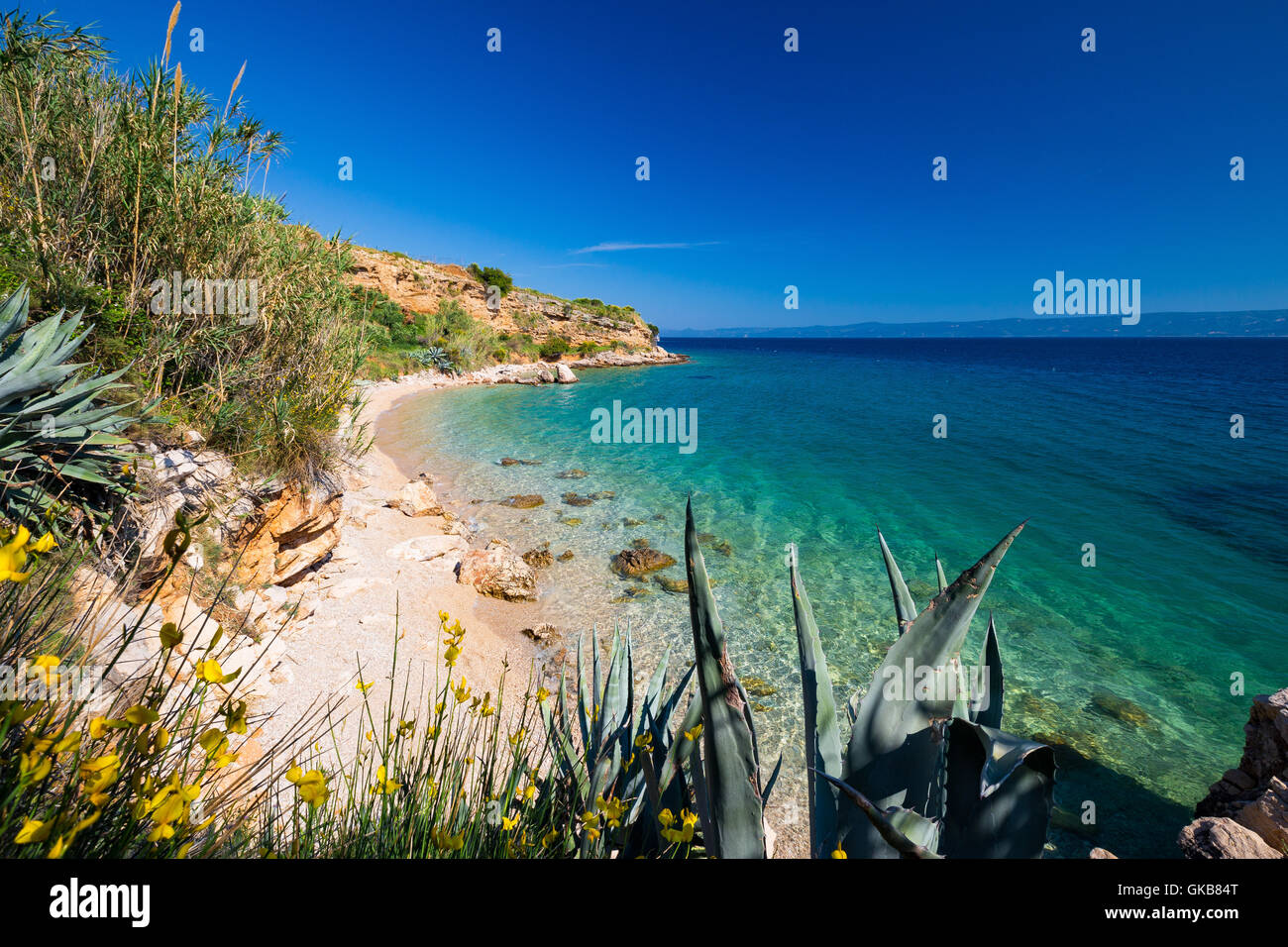 Isola di Brac. La Croazia. Foto Stock