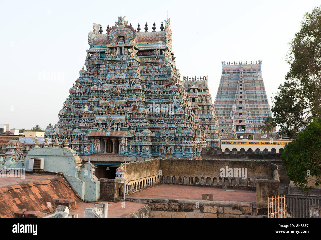Sri Ranganathaswamy tempio indù di Tiruchirappalli,Tamil Nadu ,India Foto Stock