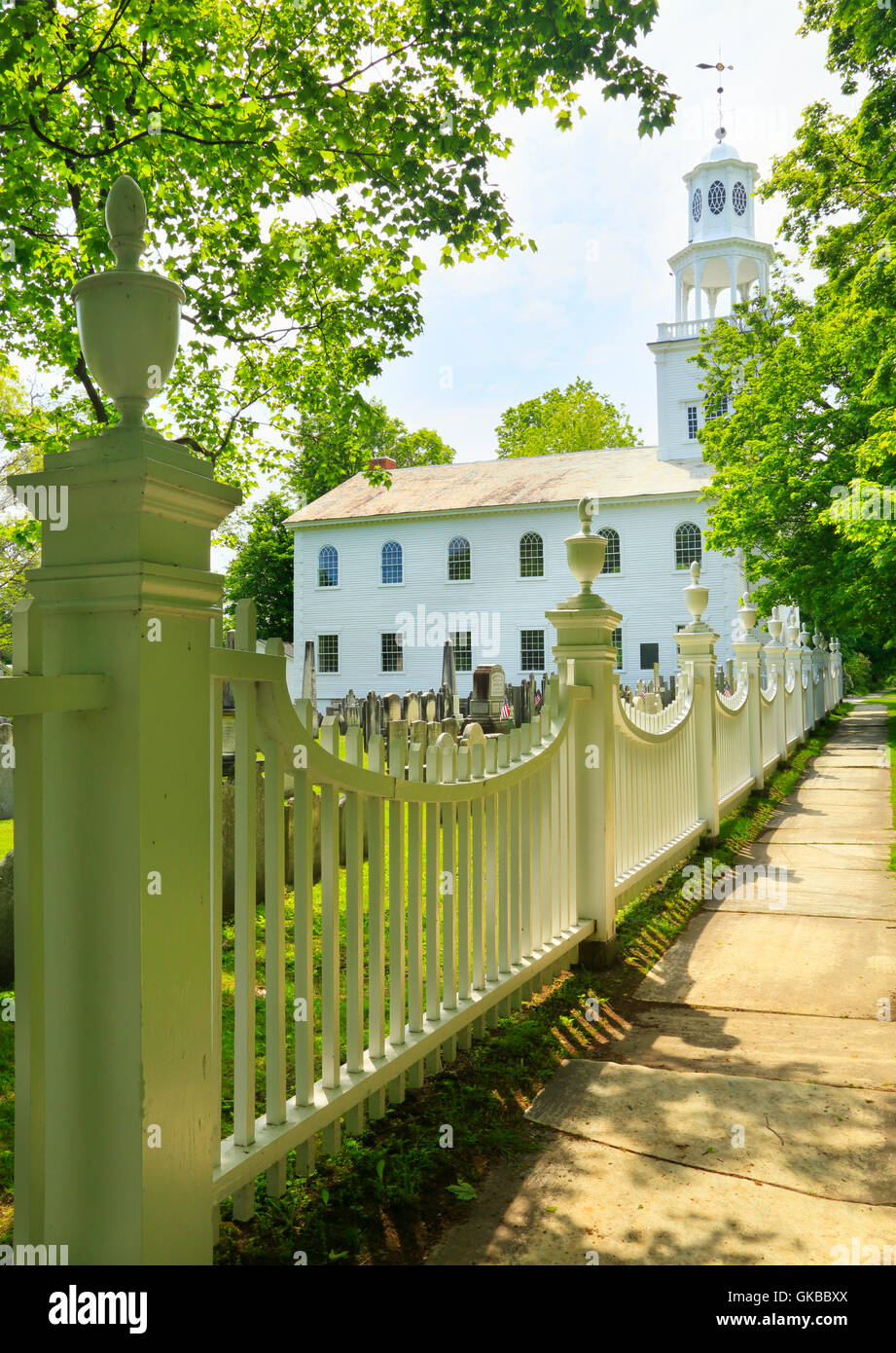 La prima chiesa congregazionale di Bennington, Bennington, Vermont, USA Foto Stock