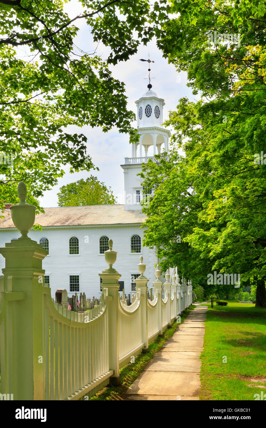 La prima chiesa congregazionale di Bennington, Bennington, Vermont, USA Foto Stock