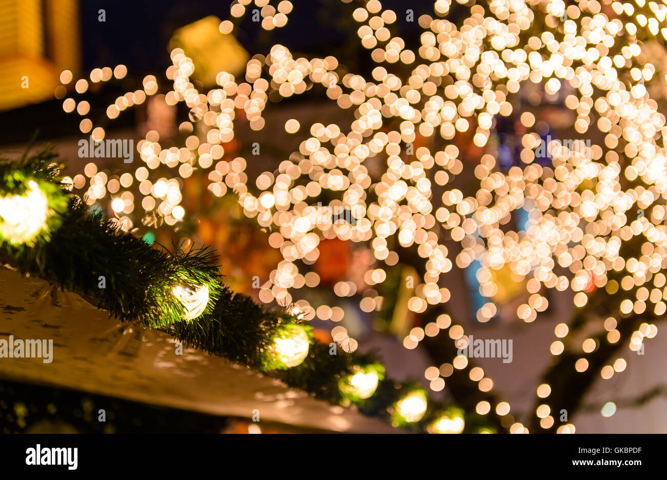 Luci di umore di Avvento Foto Stock