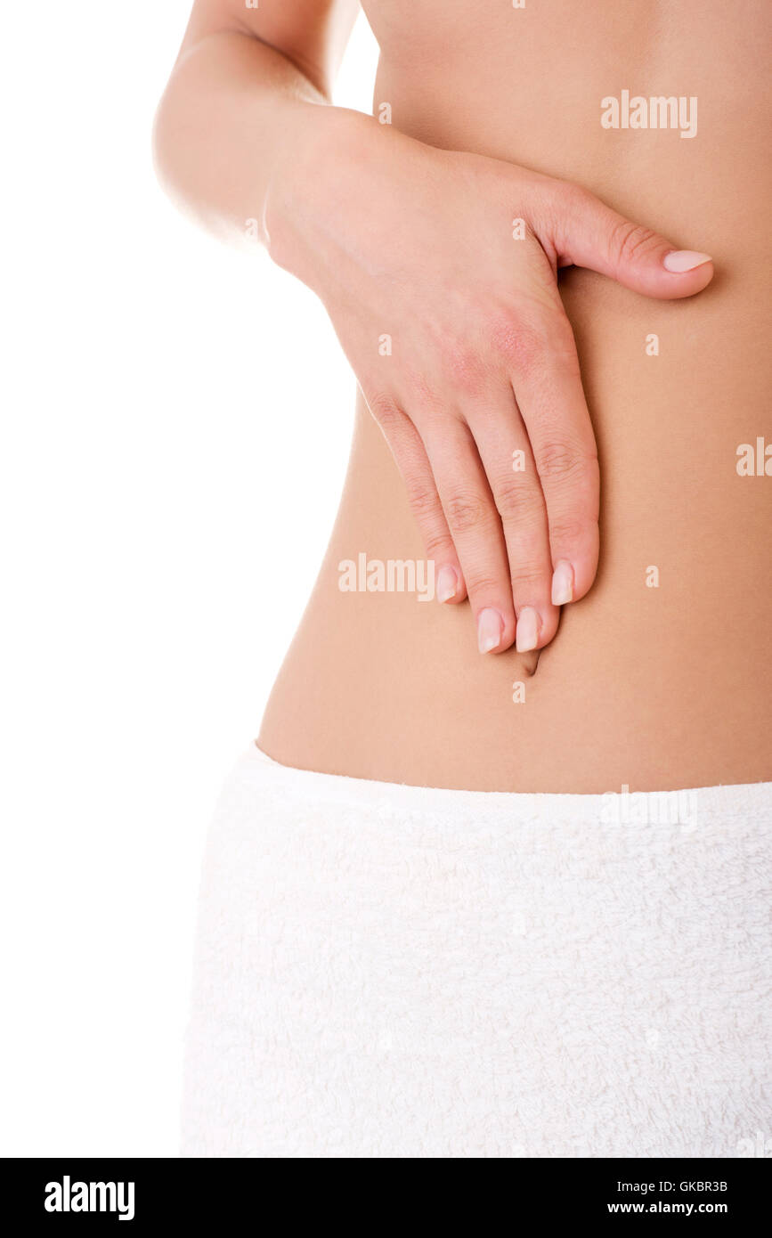 Donna perdere perdere Foto Stock