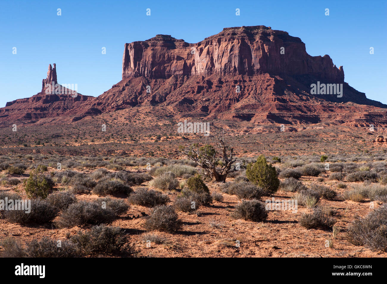 Monument Valley Arizona USA usato in molti American film occidentali Foto Stock