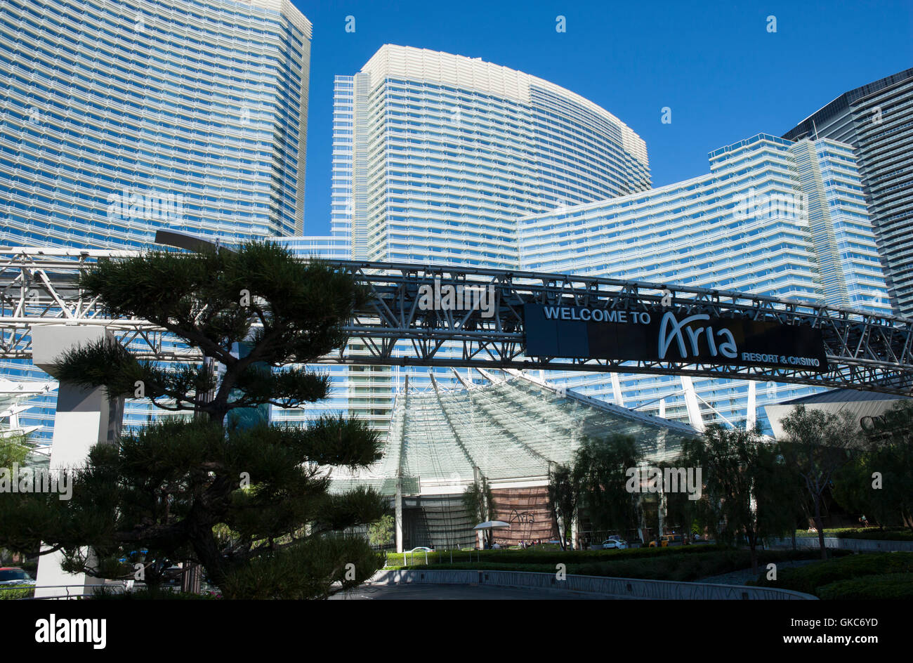 Le Note di release di ARIA Resort Hotel Las Vegas, Nevada USA Foto Stock