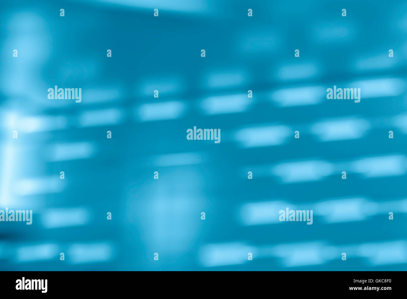 Varie forme astratte blu sfondo sfocato. Foto Stock
