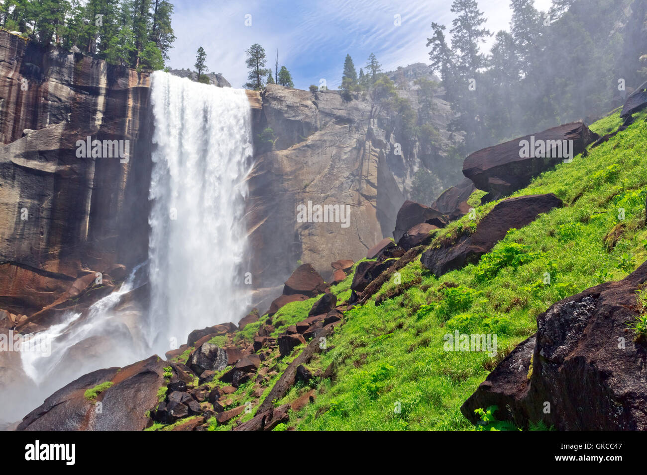 Parco di granito a cascata Foto Stock