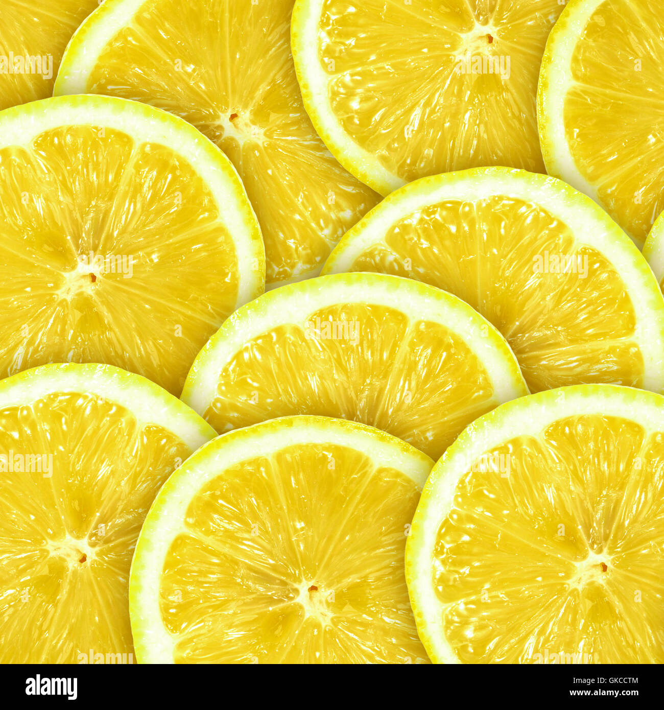 Abstract sfondo con agrumi di fette di limone Foto Stock