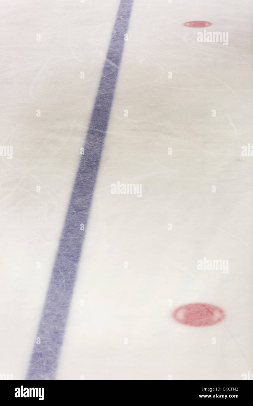 Hockey su ghiaccio - Linea Blu. Foto Stock