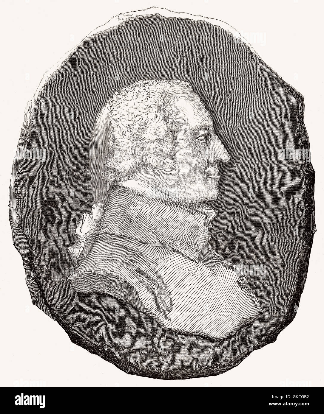 Adam Smith, 1723-1790, un scozzese filosofo morale Foto Stock