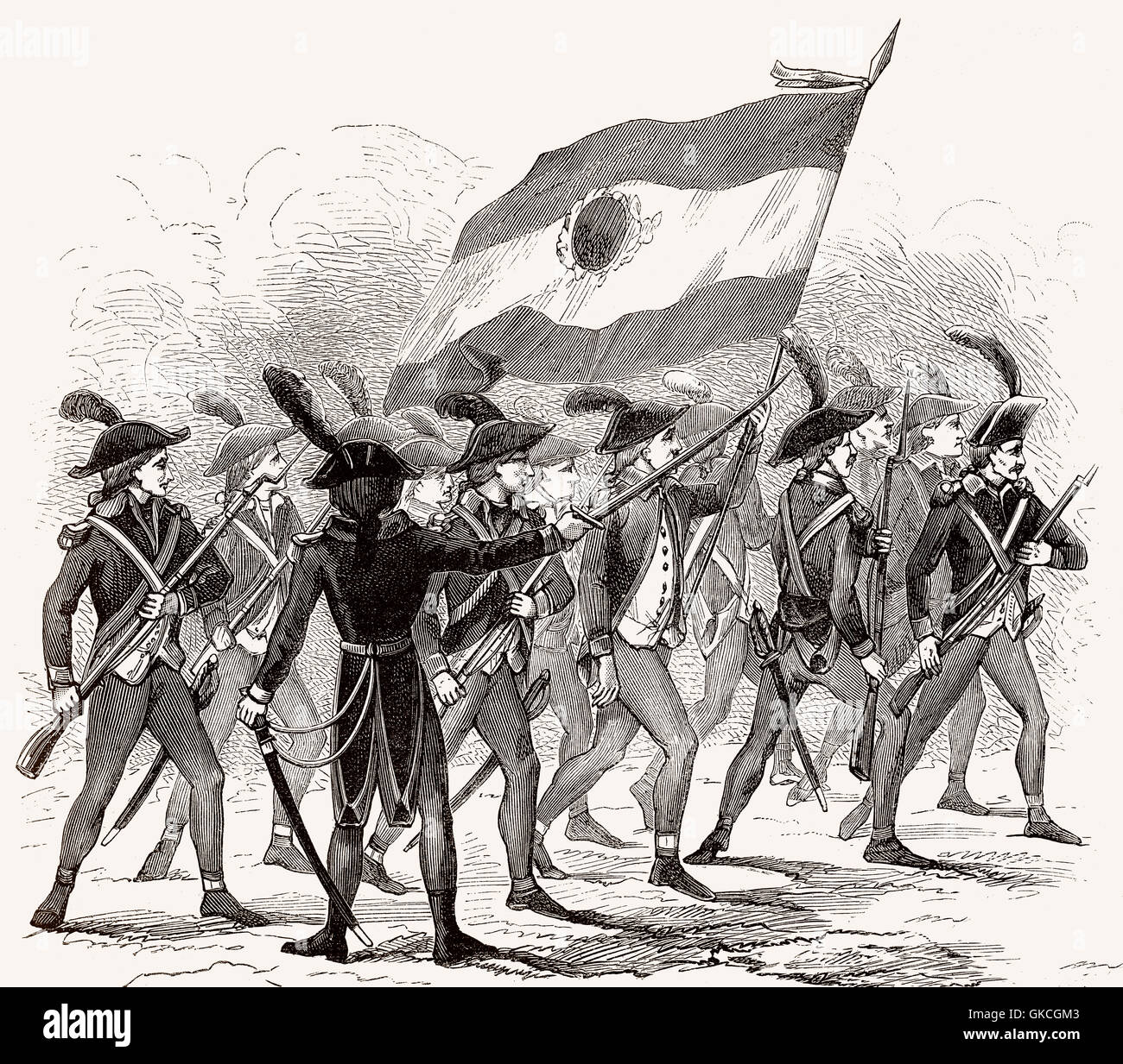 Il Chasseurs de la Garde Impériale, 1798 Foto Stock