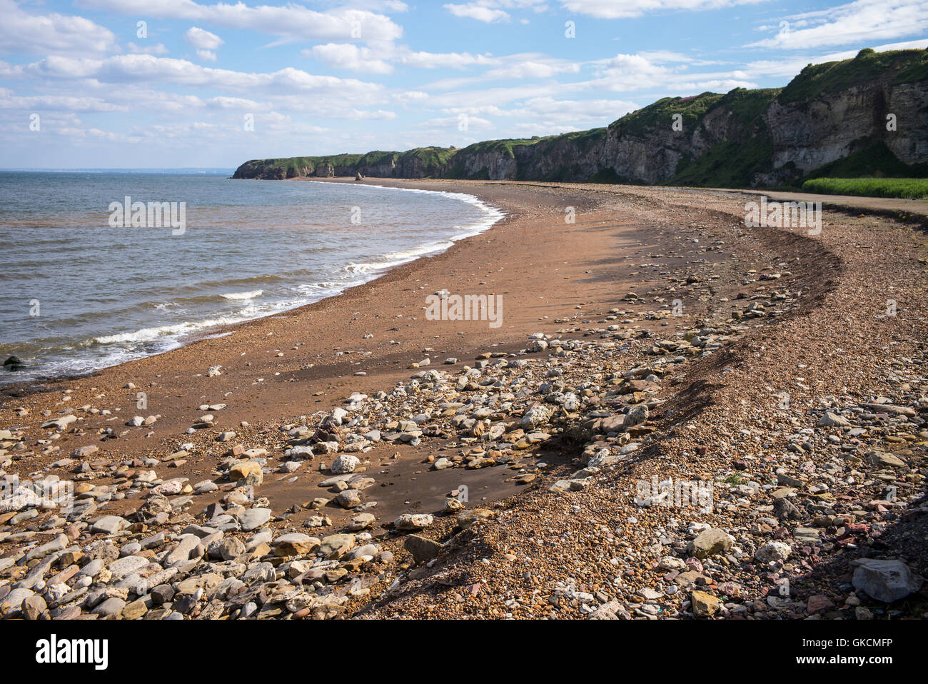 Spiaggia di Blast, naso punto, Dawdon, Seaham, County Durham, Regno Unito Foto Stock