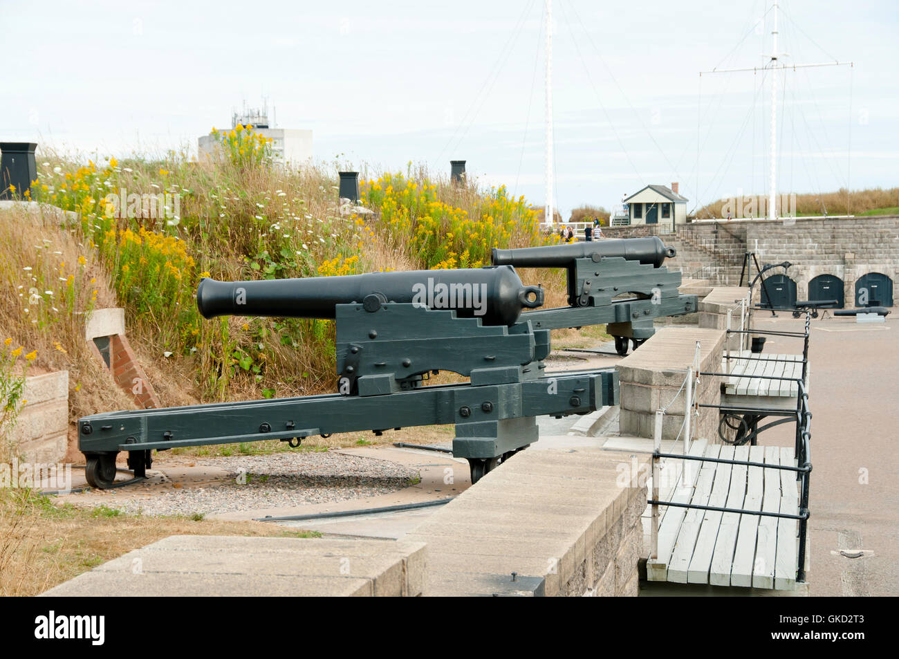 Halifax Citadel cannoni - Nova Scotia - Canada Foto Stock