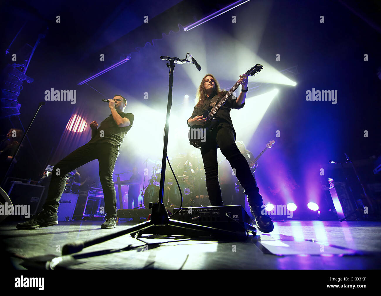 Blind Guardian eseguendo a Manchester Ritz offre: Blind Guardian, Hansi Kursch, Marcus Siepen dove: Manchester, Regno Unito quando: 18 Maggio 2016 Foto Stock