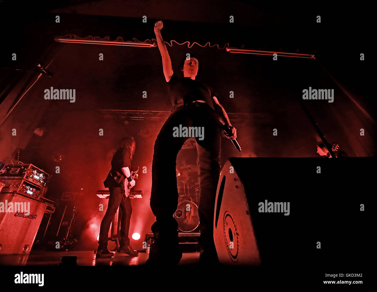 Blind Guardian eseguendo a Manchester Ritz offre: Blind Guardian, Hansi Kursch dove: Manchester, Regno Unito quando: 18 Maggio 2016 Foto Stock