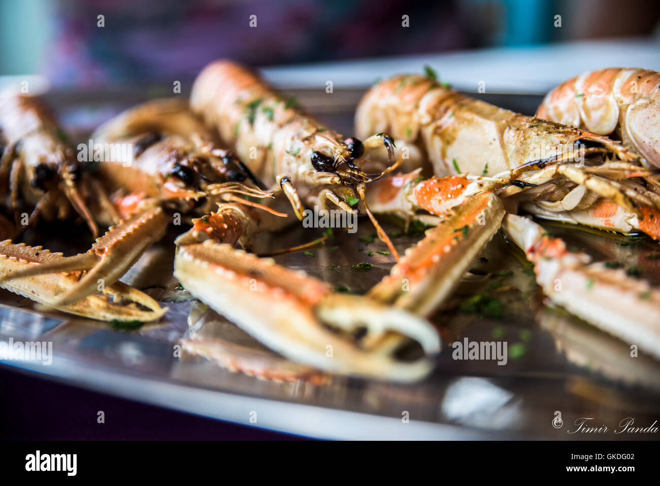Deliziosi piatti gustosi frutti di mare ! Foto Stock