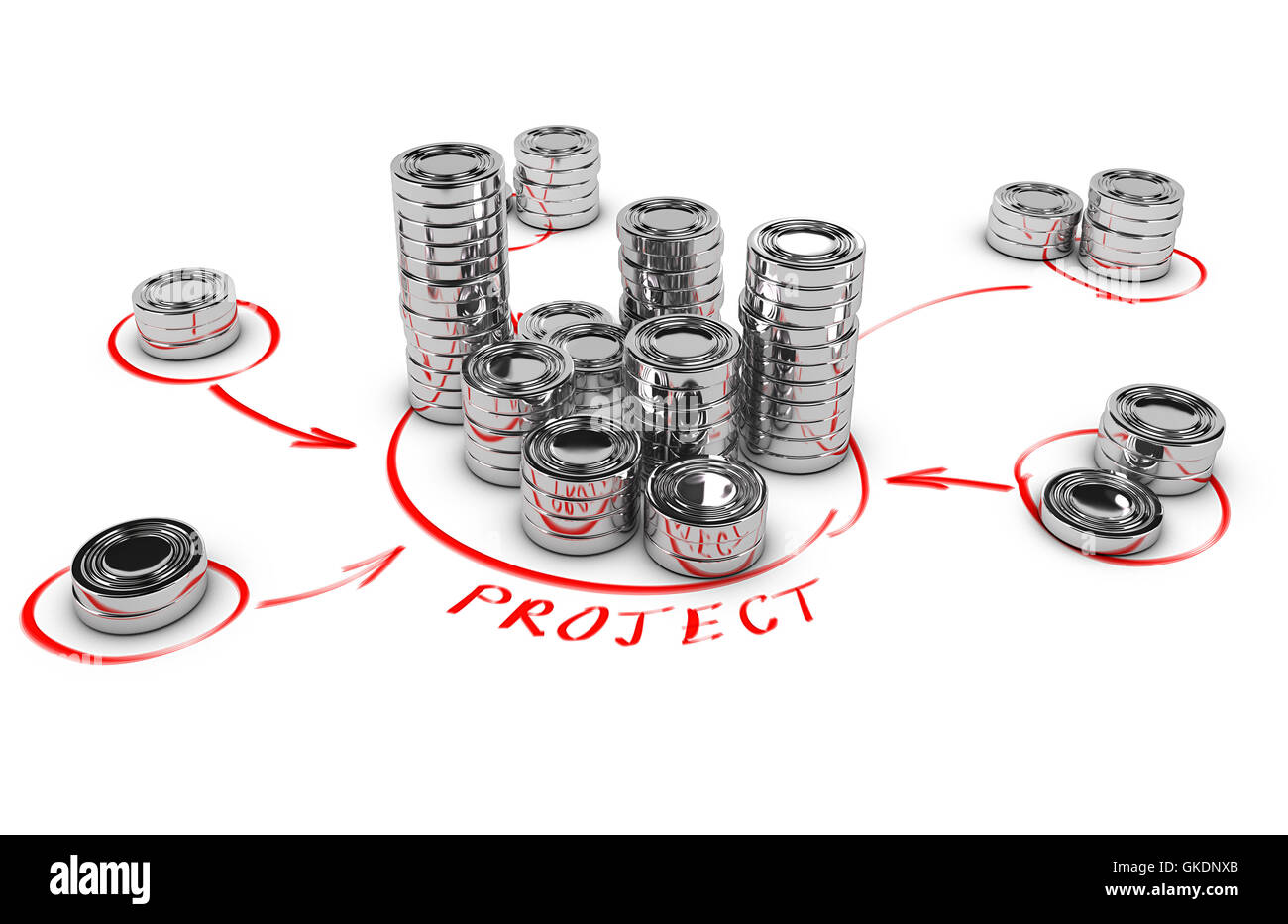 La collaborazione della cooperazione investor Foto Stock
