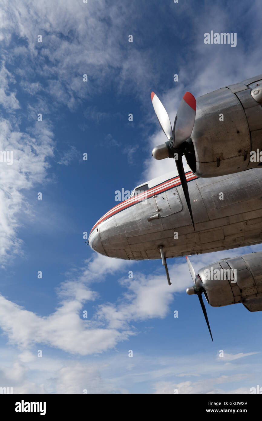 Vintage restaurati aereo DC-3 Foto Stock