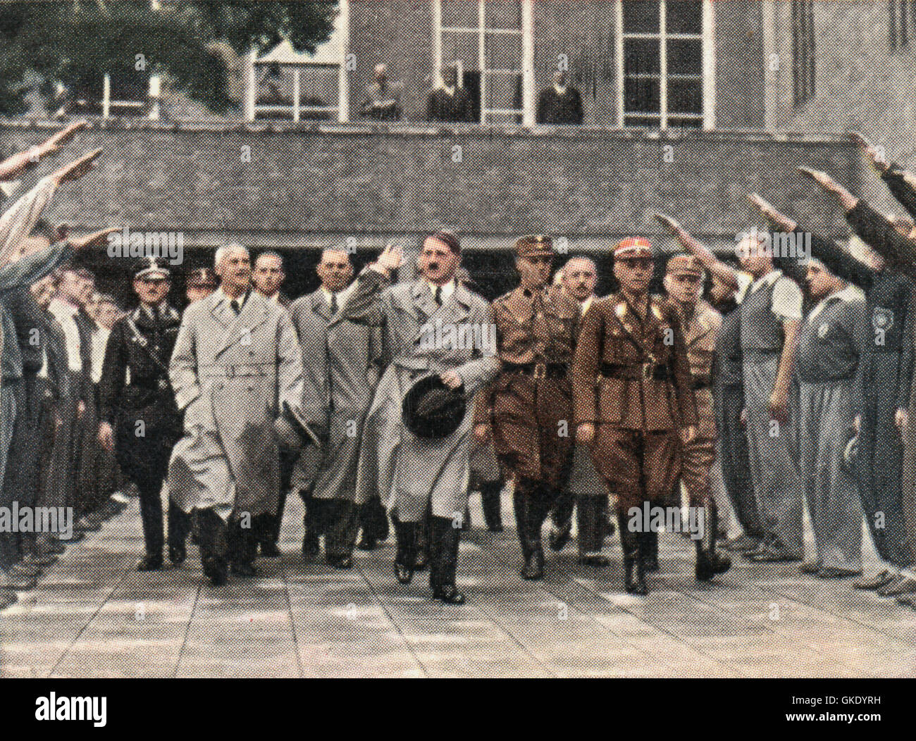 Adolf Hitler visita il Berlin Stadium Foto Stock