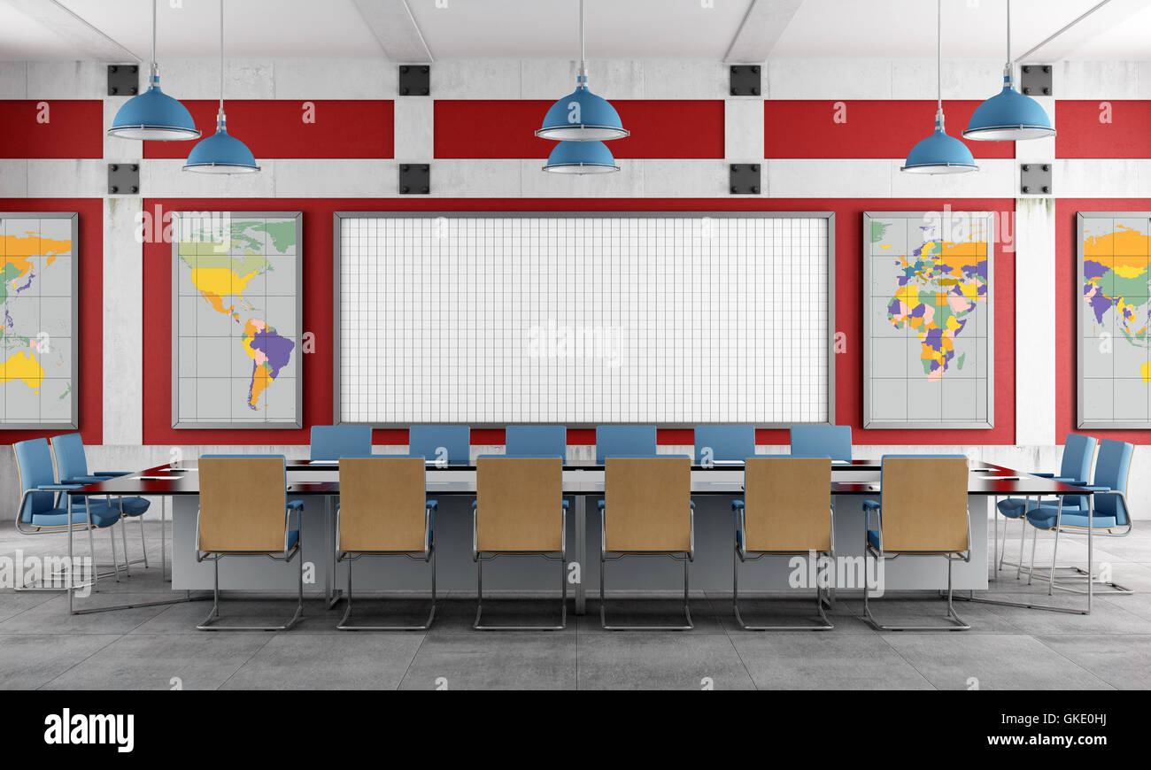 Scheda ufficio interno Foto Stock