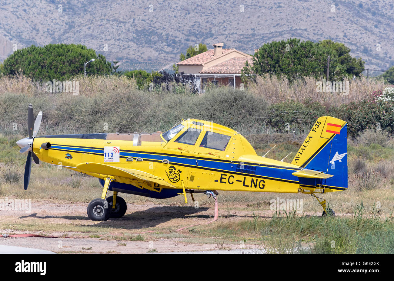 Piccolo aereo - Aria TRATTORE A-802F - di - Avialsa T-35 - Azienda, parcheggiato a Castellon de la Plana (Spagna) Foto Stock